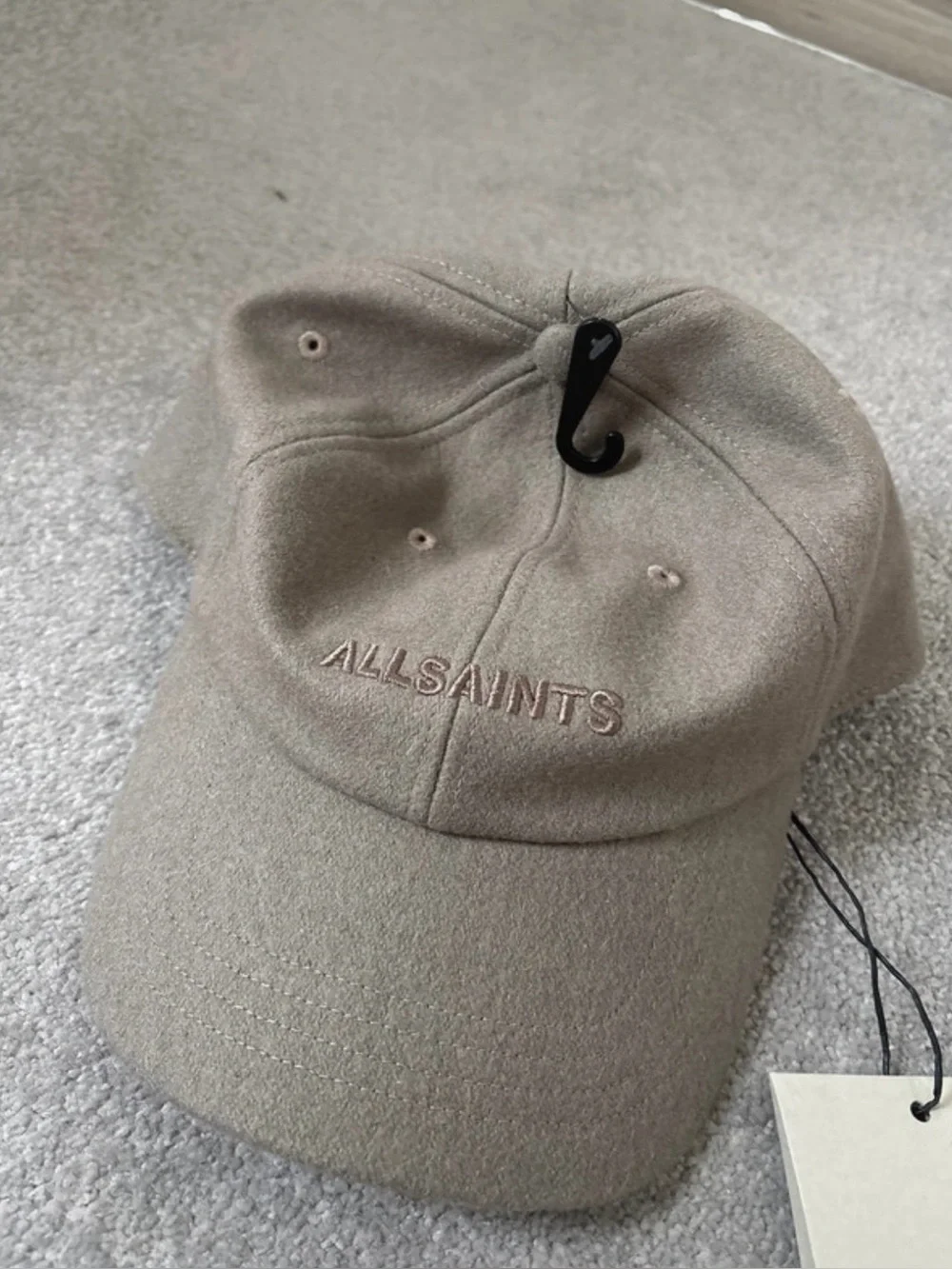 NWT AllSaints Underground Tonal BB Cap in March Grey Marl - Picture 1 of 5